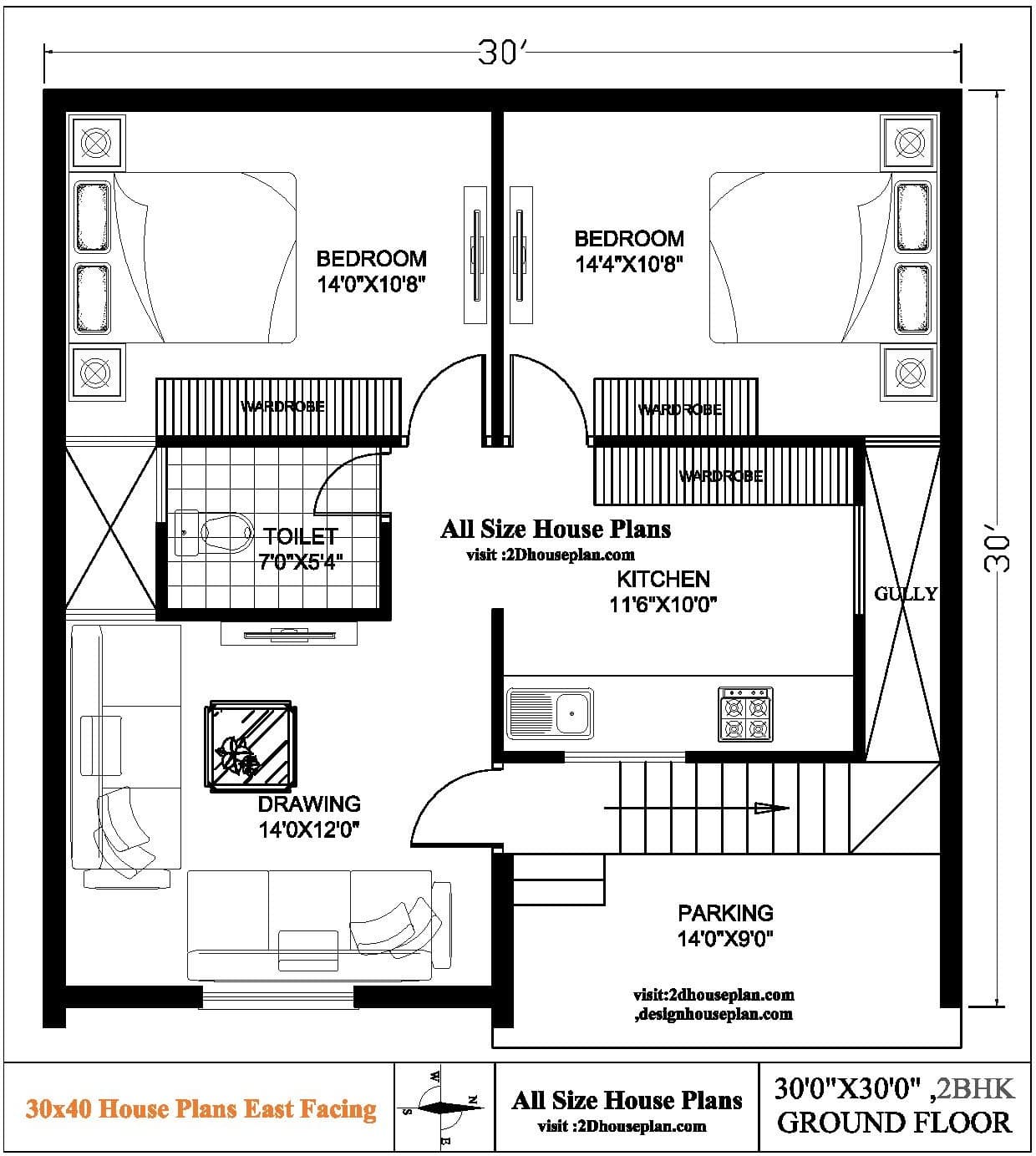30 by 30 house plan with car parking | Best House Designs
