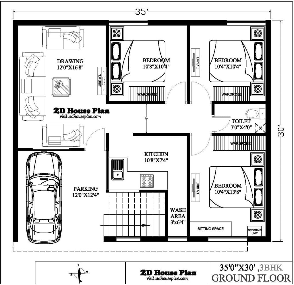 Low Budget Modern 3 Bedroom House Design