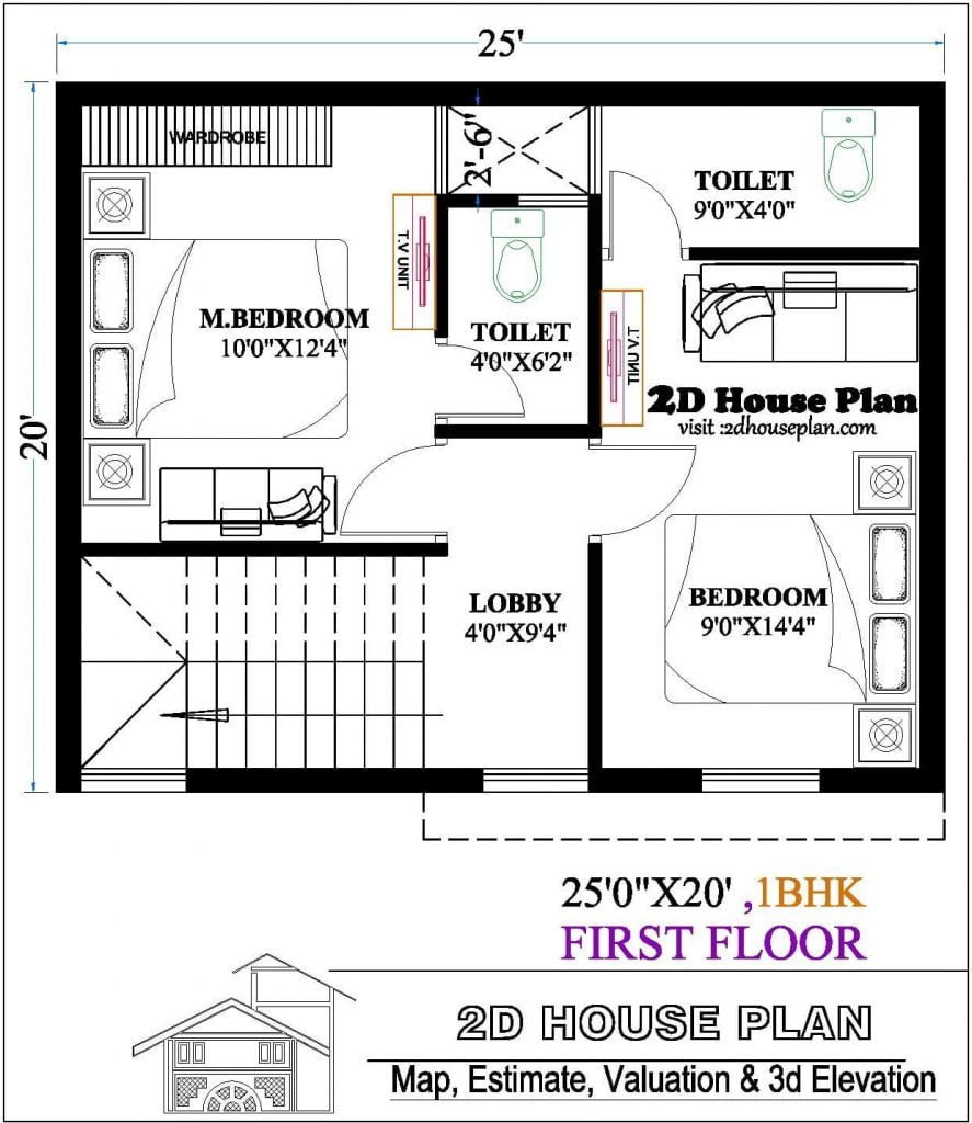 25x20 house plan