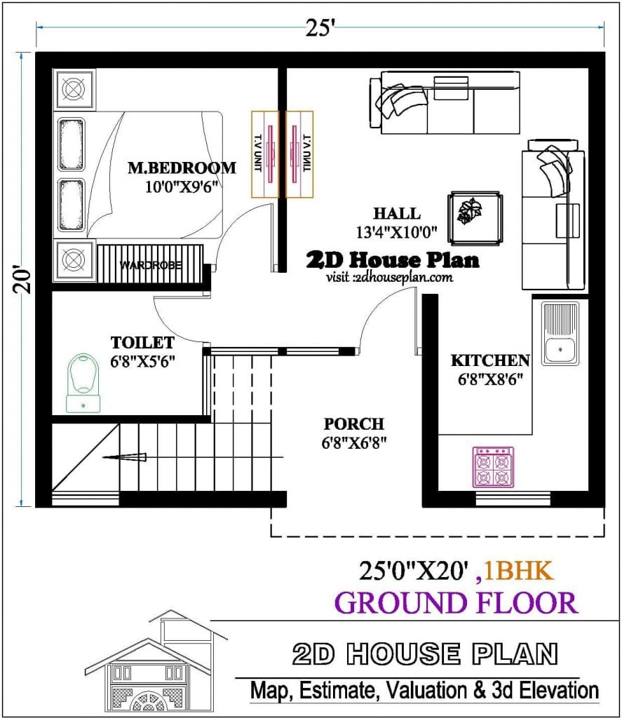 25x20 house plan 