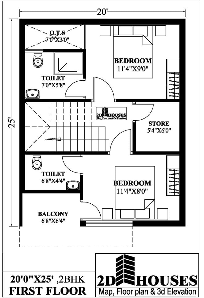 20 25 house plan pdf