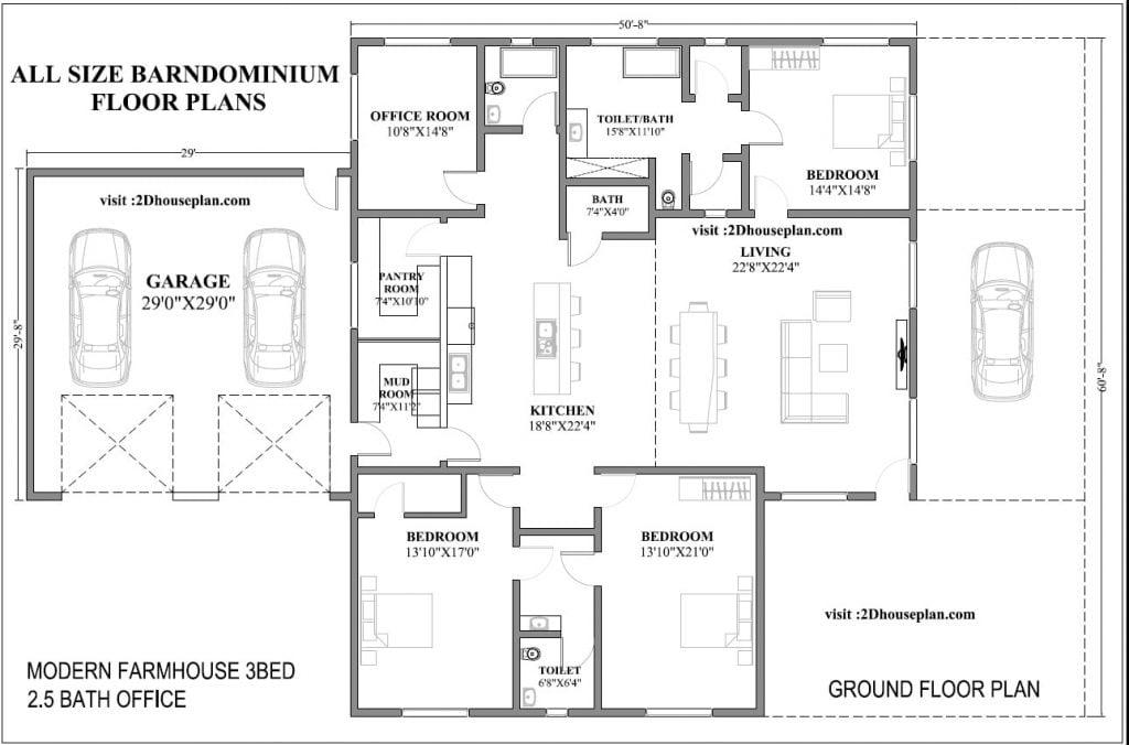 3 bedroom barndominium floor plans with pictures