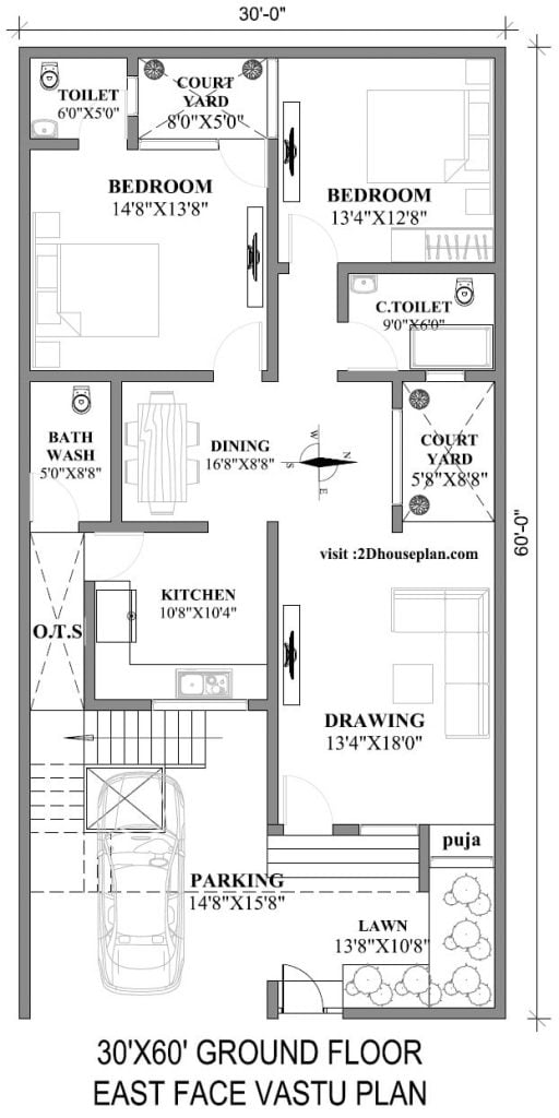 15 Best East Facing House Plans
