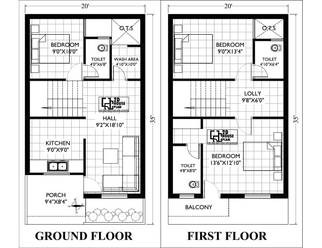 Duplex House Floor  Home Building Plans