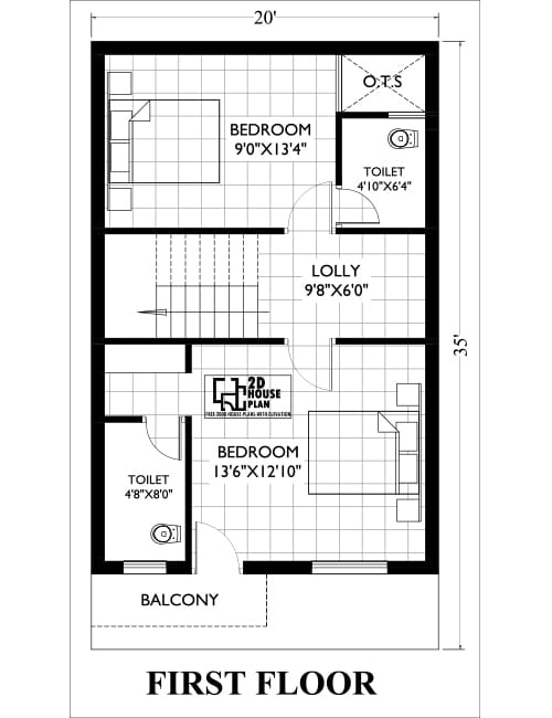 20 x 35 duplex house plans