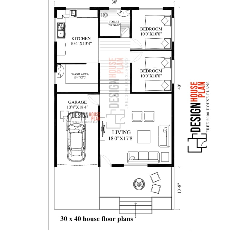 30 x 40 house floor plans