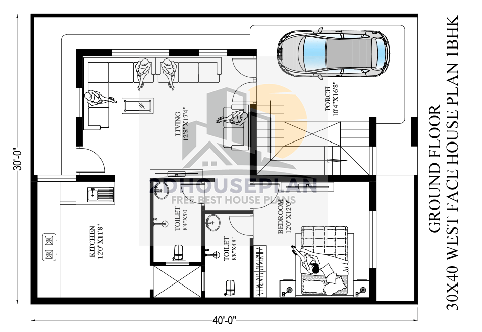 Simple 30x40 House Plans As Per Vastu
